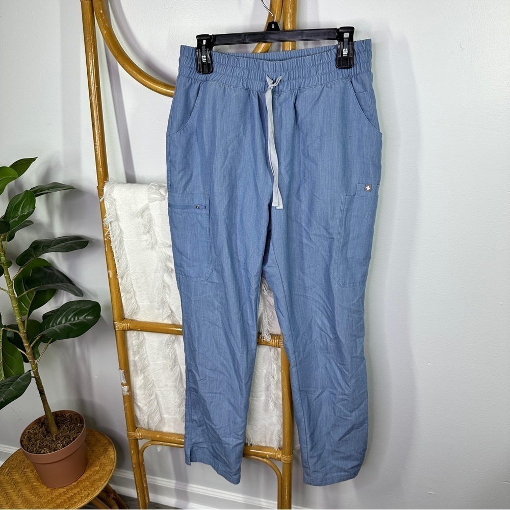 Figs Heather Indigo Catarina Pants sz M